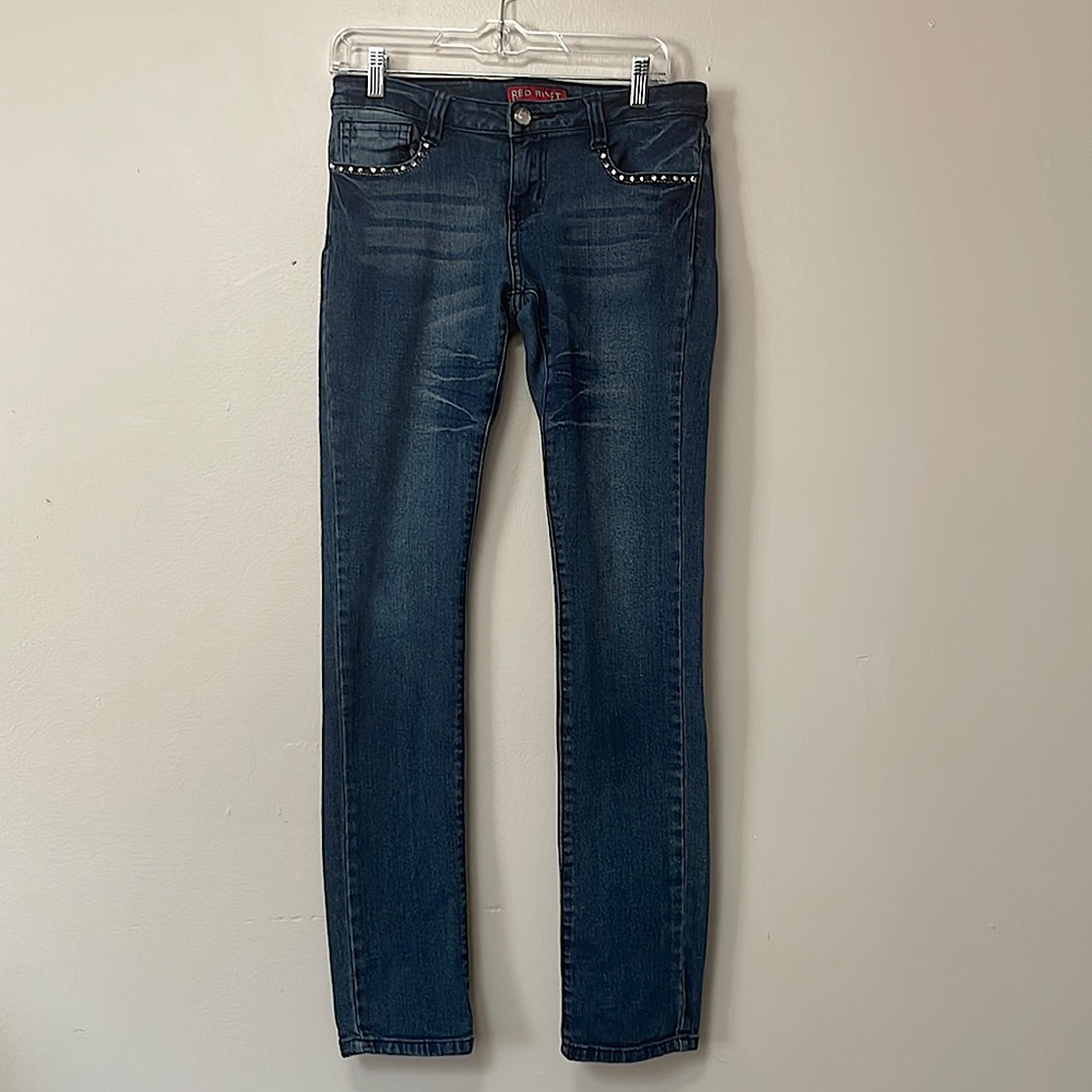 Red River jeans. With rhinestones and rivets. Sz 9